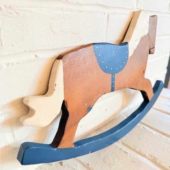 Wooden Rocking Horse Decor - Picture 3 of 7